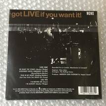 Got Live If You Want It ! 2004年 EU Mono 7' EP 未開封シールド_画像2