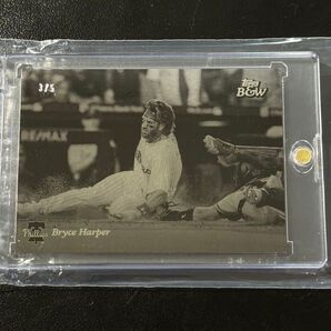 【シャージナンバー】2023 TOPPS BLACK & WHITE Bryce Harper 5枚限定 Silver Foil