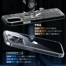 送料無料★iPhone 15 Pro Max 用 ケース 耐衝撃 ストラップホール付き ワイヤレス充電対応 (クリア)_画像5