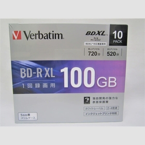 送料無料★三菱化学メディア 4倍速対応BD-R XL 10枚パック　100GB ホワイトプリンタブル VBR520YP10D1