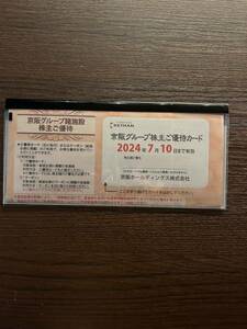 京阪ホールディングス　京阪グループ諸施設株主優待券（ひらかたパーク株主招待券）1冊