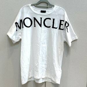 MONCLER モンクレール MAGLIA GIROCOLLO ビッグロゴ Tシャツ S ホワイト