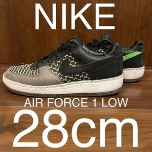 NIKE AIR FORCE 1 LOW INSIDEOUT PREMIUM UNDEFEATED [BLACK/BLACK/GREEN BEAN/OLIVE GREY] (313213-032) 28cm限定エアフォース藤原ヒロシ