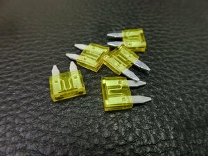  unused Mini fuse 20A 5 piece entering control No.39810