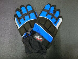 訳アリ 未使用 PRO-BIKER MOTO SPORT GEAR グローブ ブルー サイズ L 管理No.39859