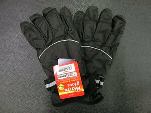 訳アリ 未使用 紳士用 Warm glove シンサレートポリエステルグローブ 黒 すべり止め 反射材 Thinsulate 管理No.39937