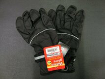 訳アリ 未使用 紳士用 Warm glove シンサレートポリエステルグローブ 黒 すべり止め 反射材 Thinsulate 管理No.39936_画像1