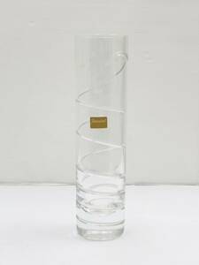 〈生活雑貨〉Baccarat バカラ 花瓶 フラワーベース 口径:約5cm 高さ:約20m クリスタルガラス インテリア 【中古/現状品】003575-③ 