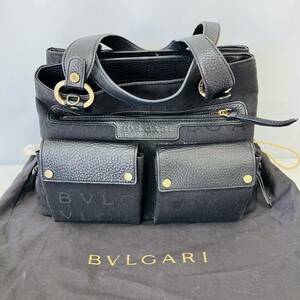 BVLGARI ブルガリベッキーマキシレッタレ2wayトートバッグ イタリア製 N1201