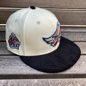 USA正規品 【7.1/4】 Newera ニューエラ LA ANGELS ロサンゼルス エンゼルス MLB クーパーズタウン 黒 コーデュロイ 59FIFTY (14-15)