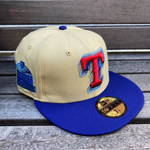 USA正規品 【7.1/4】 Newera ニューエラ TEX RANGERS テキサス レンジャーズ MLB 限定サイドパッチ OVERLAP 2トーン 59FIFTY (28-5)_画像1