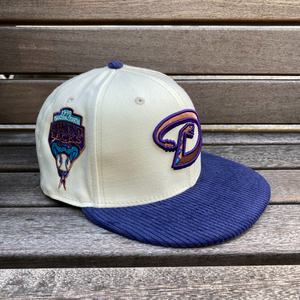 USA正規品 【7】 Newera ニューエラ AZ Diamondbacks ダイヤモンドバックス MLB クーパーズタウン 紫 コーデュロイ 59FIFTY (1-10)