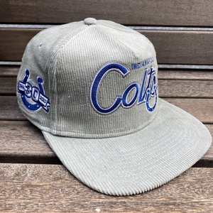 海外限定 Newera ニューエラ 【THE GOLFER】 NFL インディアナポリス コルツ Colts コーデュロイ スナップバックキャップ USA正規品