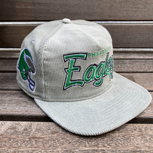 海外限定 Newera ニューエラ 【THE GOLFER】 NFL フィラデルフィア イーグルス Eagles コーデュロイ スナップバックキャップ USA正規品