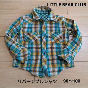 リバーシブル長袖シャツ　LITTLE BEAR club