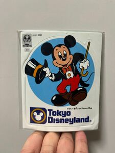 ディズニー　ミッキー　ステッカー　昭和　レトロ　レア シール ディズニーランド TDL tokyodisneyland TDR