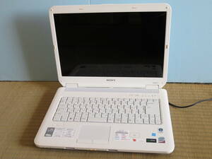 【ジャンク扱い】SONY　Windows　Vista　ノートパソコン　VAIO　VGN-NS50B　PCG-7143N　ホワイト