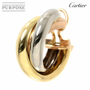 カルティエ Cartier トリニティ イヤリング K18 YG WG PG 750 フープ 片方のみ 片耳 Trinity Earring Clip on 90208774