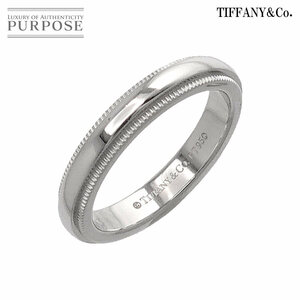 ティファニー TIFFANY&Co. ミルグレイン バンド 6号 リング 幅3mm Pt プラチナ 指輪 Milgrain Ring 90218311