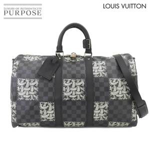 新品同様 ルイ ヴィトン LOUIS VUITTON ダミエ グラフィット クリストファー ネメス キーポル バンドリエール 45 N41573 90217033