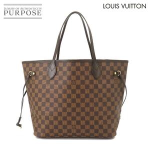 未使用 展示品 ルイ ヴィトン LOUIS VUITTON ダミエ ネヴァーフル MM トート バッグ エベヌ スリーズ N51105 ブラウン 90218440