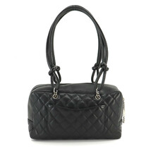 シャネル CHANEL カンボンライン ボーリング ショルダー バッグ レザー ブラック A25171 Cambon Bowling Bag 90211013_画像2