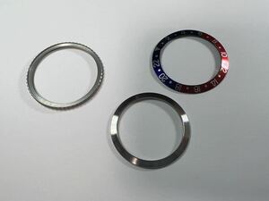 GMT マスター ペプシ ROLEX ロレックス インサート ベゼル 一式 社外部品 1675 16750 16753 16758 1670 bezel PEPSI インナー