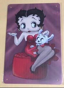 【 Betty Boop ベティ 】22 ☆ 昭和 ☆ ブリキ看板 ★レトロ☆アメリカン雑貨