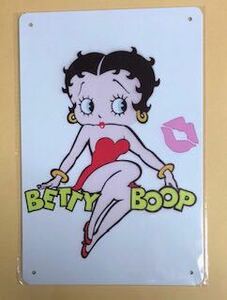 【 Betty Boop ベティ 】11 ☆ 昭和 ☆ ブリキ看板 ★レトロ☆アメリカン雑貨