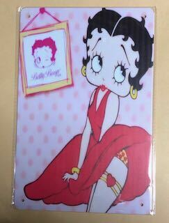 【 Betty Boop ベティ 】⑨ ☆ 昭和 ☆ ブリキ看板 ★レトロ☆アメリカン雑貨