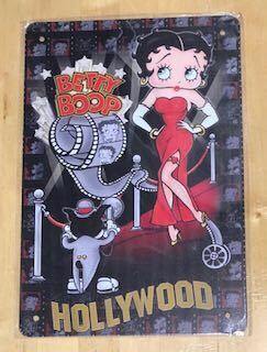 【 Betty Boop ベティ 】96 ☆ 昭和 ☆ ブリキ看板 ★レトロ☆アメリカン雑貨 ■