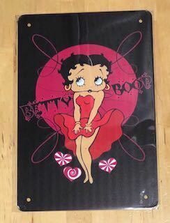 【 Betty Boop ベティ 】73 ☆ 昭和 ☆ ブリキ看板 ★レトロ☆アメリカン雑貨 ■