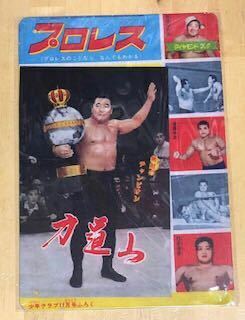 【 プロレス 力道山 】☆ 昭和☆ レトロ ☆ ブリキ看板 ☆