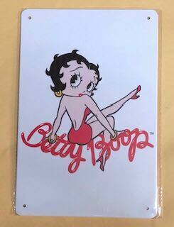 【 Betty Boop ベティ 】25 ☆ 昭和 ☆ ブリキ看板 ★レトロ☆アメリカン雑貨