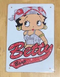 【 Betty Boop ベティ 】70 ☆ 昭和 ☆ ブリキ看板 ★レトロ☆アメリカン雑貨 ■