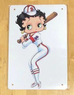 【 Betty Boop ベティ 】51 ☆ 昭和 ☆ ブリキ看板 ★レトロ☆アメリカン雑貨 ■