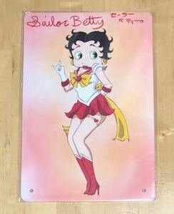 【 Betty Boop ベティ 】67 ☆ 昭和 ☆ ブリキ看板 ★レトロ☆アメリカン雑貨 ■