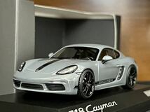 1/43 特注 ミニチャンプス ポルシェ 718 ケイマン スタイルエディション 1:43 Minichamps Porsche 718 Cayman Style Edition arctic grey_画像1