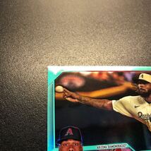 199枚限定 Miguel Castro 2023 Topps Chrome Update #USC57 Aqua Refractor Diamondbacks_画像5