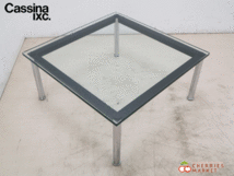 ◆展示品◆ Cassina カッシーナ 10 TABLE EN TUBE LC10 テーブル/ガラステーブル ローテーブル　ル・コルビュジエ 39万_画像3