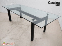◆展示品◆ Cassina カッシーナ 6 TABLE TUBE D’AVION LC6 ガラステーブル ダイニングテーブル 78万 *配送地域要相談*_画像3