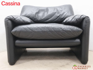 ◆展示品◆ Cassina カッシーナ MARALUNGA マラルンガ 総革 1Pソファ/1人掛けソファ ヴィコ・マジストレッティ 110万