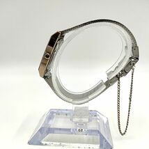 【電池切れ】SEIKO セイコー EXCELINE エクセリーヌ クォーツ 腕時計 黒文字盤 スクエア コンビ レディース 1421-5300_画像4