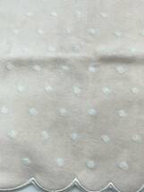【未使用品】renoma レノマ タオルハンカチ ハンドタオル 刺繍 花柄 ドット柄 ピンク系 綿100％ W25 H25_画像3