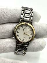 【電池切れ】SEIKO セイコー ALBA アルバ URBAN アーバン クォーツ 腕時計 白文字盤 ラメ ローマン コンビ ボーイズサイズ V701-6C20_画像3