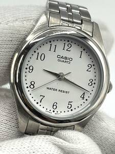 【電池切れ】CASIO カシオ クォーツ 腕時計 白文字盤 ラウンド レディース LTP-1129