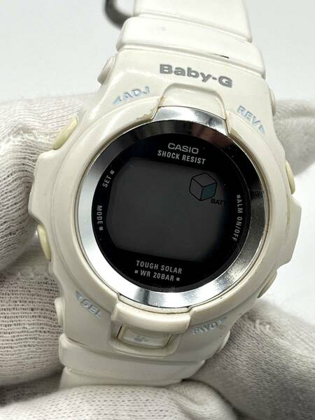 【不動】CASIO カシオ Baby-G ベビージー ソーラー 腕時計 デジタル文字盤 ホワイト系 レディース BGR-300PP