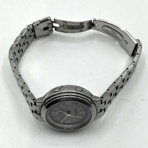 【不動】CASIO カシオ 電波ソーラー 腕時計 シルバー文字盤 ラウンド デイト 蓄光 ボーイズサイズ LWQ-120 ウェーブセプターの画像9