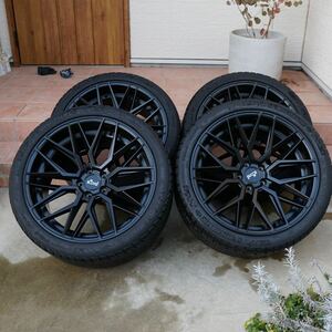 Niche 20x10.5J +27 PCD112-5H ハブ径66.56 マットブラック 4本 20インチタイヤホイールセット ニッチェ Audi BMW Bentz アウディ ベンツ