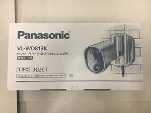 S103[08]17(防犯カメラ) 未使用 Panasonic/パナソニック センサーライト付 屋外ワイヤレスカメラ VL-WD813K 電源コード式 12/27S出品